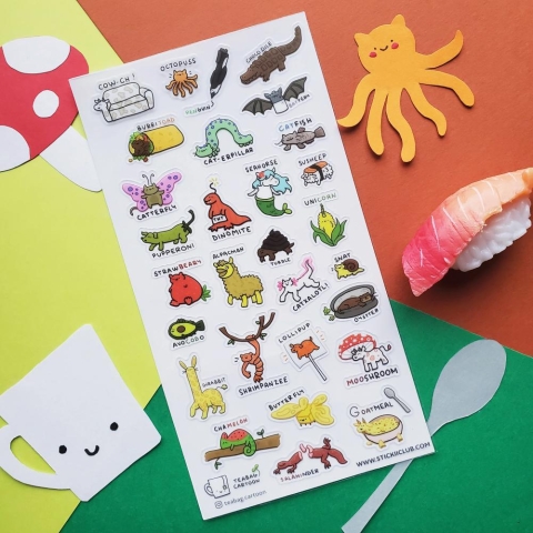 STICKII Sticker Sheet: Strawbeary Lollipup cover image