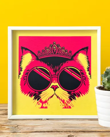 Ink & Epic Press Screen Print 6x6: Donut (Yellow) cover image
