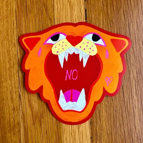 Anna Liz Heart Designs Sticker: NO Tiger cover image
