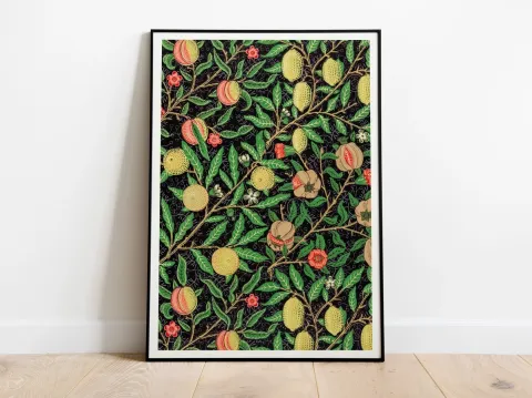 Rock Paper Scissors Wall Art 8x10: William Morris — Fruit Pattern cover image