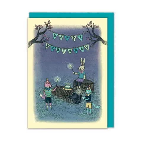 Nimasprout Greeting Card: Happy Birthday Night cover image