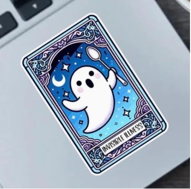 Fable and Flame Co. Sticker: Tarot Card — Invisible Illness cover image