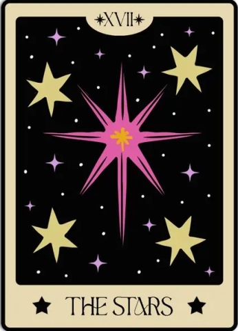 Girls Printing House Sticker: Tarot Card — The Stars cover image