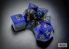 Chessex Polyhedral 7-Die Set: Gemini - Black-Blue/Gold cover image