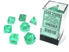 Chessex Borealis Light Green/gold Luminary Polyhedral 7-Die Set cover image