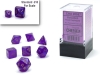Chessex Borealis Royal Purple/gold Luminary Mini-Polyhedral 7-Die Set cover image