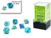 Chessex Festive Waterlily/white Mini-Polyhedral 7-Die Set cover image