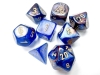 Chessex Lustrous Polyhedral Azurite/gold 7-Die Set (with bonus die) cover image