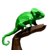PaperCraft Chameleon 3D Origami Model cover image