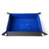 Velvet Folding Dice Tray with Leather Backing: Blue cover image