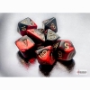 Chessex Gemini Black/Red with Gold Mini-Polyhedral 7-Die Set cover image