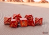 Chessex Mega-Polyhedral 7-Die Set: Scarab - Scarlet/Gold cover image