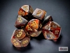 Chessex Mini-Polyhedral 7-Die Set: Scarab - Blue Blood/Gold cover image