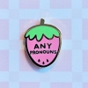 misomomo - Pronoun Strawberry Pin: any pronouns cover image