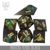 DND Dice: Resin 7-Die Set—Frosted Tears: Black (Handmade) cover image