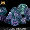 DND Dice: King of Crits Resin 11-Die Set—Cthulhu Dreams cover image