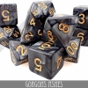 DND Dice: Acrylic 11-Die Set—Gorgons Ashes cover image