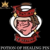 DND Dice: King of Crits Enamel Pin—Potion of Healing cover image