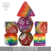 DND Dice: 7-Die Set (Resin) — Double Rainbow cover image