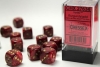 Chessex 16mm 12d6 Dice Block: Vortex - Burgundy/Gold cover image