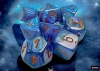 Chessex Polyhedral 8-Die Set: Borealis - Midnight/Copper (with bonus die) cover image