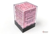 Chessex 12mm 36d6 Dice Block: Opaque - Pink/Black cover image