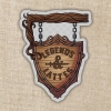 Kingdom of Threads Sticker: Legends & Lattes — Hanging Sign cover image