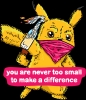 Microcosm Sticker: you are never too small to make a difference cover image
