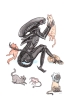 Stupid Animal Shop Art Print 5x7: Extra-purrestrial cover image