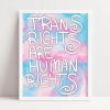 AbstractbyRabrams Art Print 8x10: Trans Rights Are Human Rights cover image