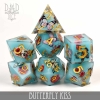 DND Dice: 7-Die Set (Resin) — Butterfly Kiss, Handmade cover image