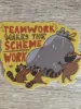 Sadsquatch Sticker: Teamwork Makes the Scheme Work cover image