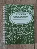 Sadsquatch Reusable Sticker Book: Composition Notebook (Green) cover image