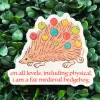 Beeftopia Sticker: Fat Medieval Hedgehog cover image